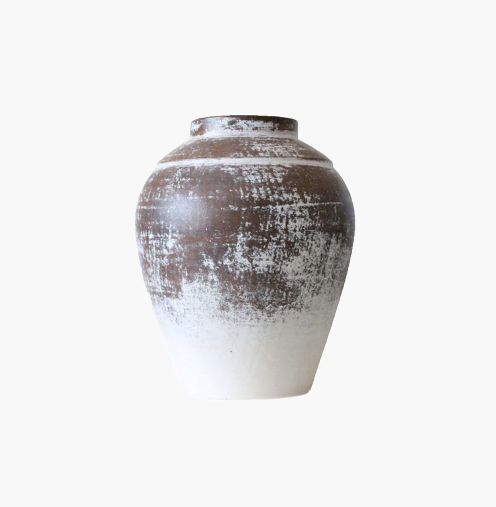 Florero Mediano Talco Café