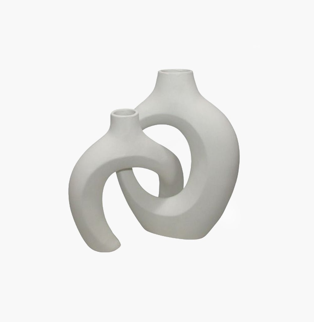 Jarrón Blanco doble