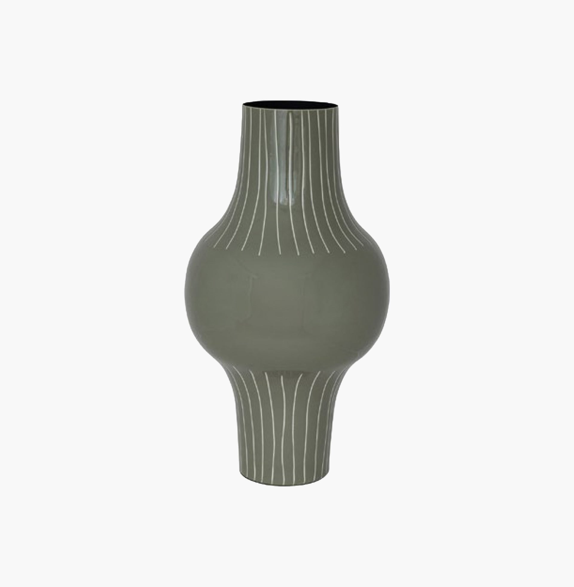 Jarrón Verde Enameled