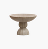 Bowl pedestal color beige
