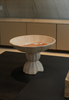 Bowl pedestal color beige