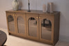 Credenza Azaria con puertas de vidrio